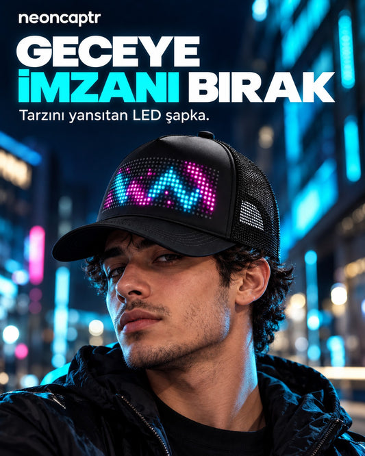 NeonCap Özelleştirilebilir Led Şapka