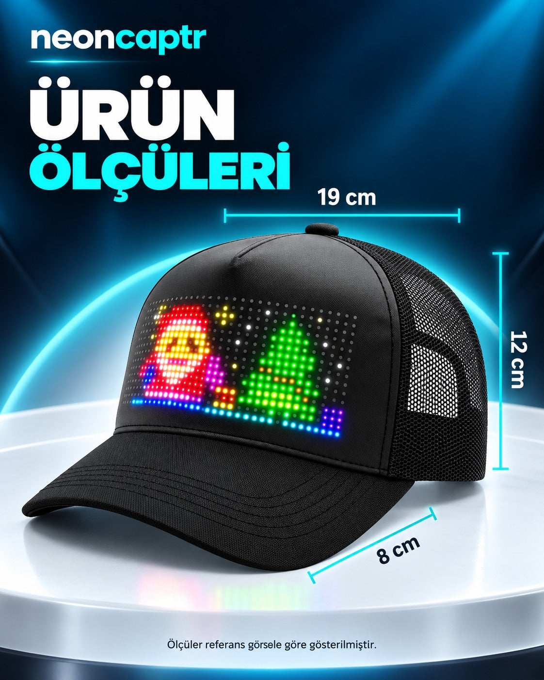 NeonCap Özelleştirilebilir Led Şapka