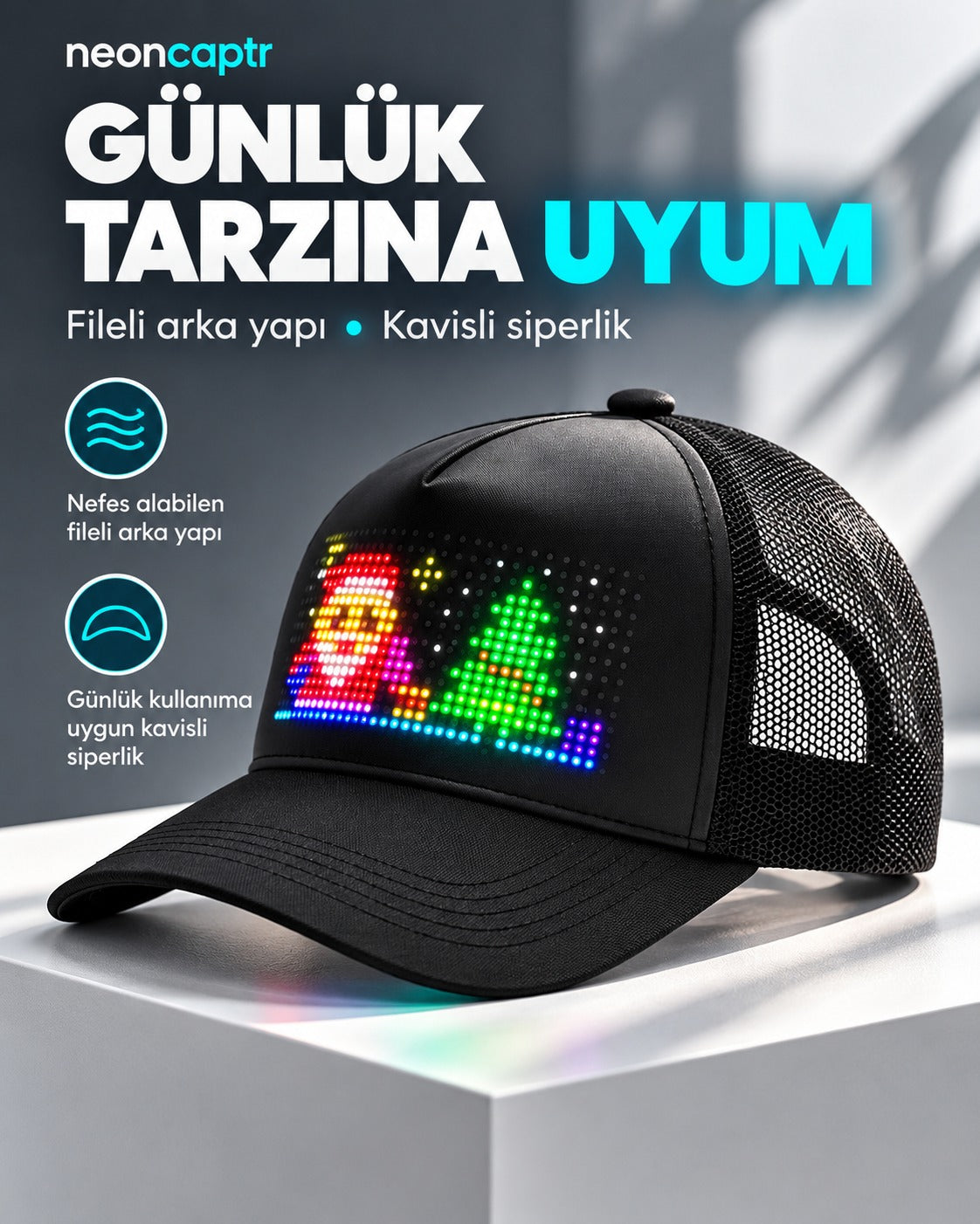NeonCap Özelleştirilebilir Led Şapka